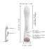 Dorcel Flexi Rabbit - verwarmende vibrator met clitorisstimulator (wit)