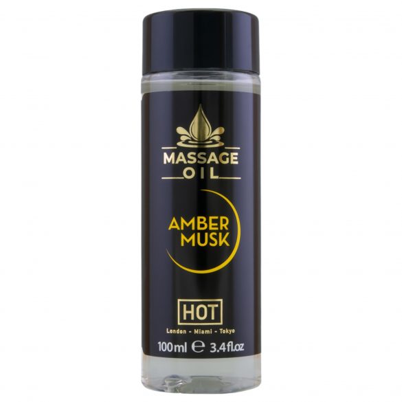 HOT huidverzorgende massageolie - amber muskus (100ml)