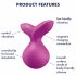 Satisfyer Viva la Vulva 3 - oplaadbare, waterdichte clitorisvibrator (paars)