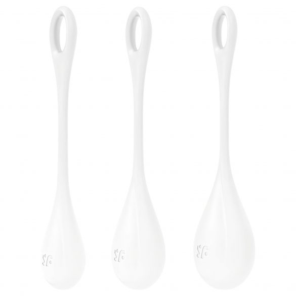 Satisfyer Yoni Power 1 - Kegelballen set - wit (3-delig)