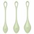 Satisfyer Yoni Power 2 - groene kegeloefenballetjes set (3 stuks)