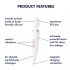 Satisfyer Wand-er Woman - waterdichte massager vibrator (wit)