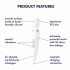 Satisfyer Wand-er Woman - waterdichte massager vibrator (wit)