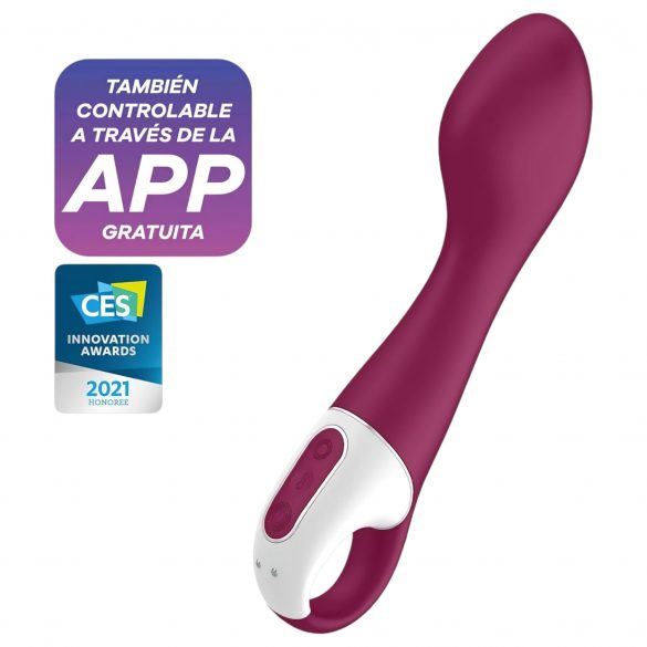 Satisfyer Hot Spot - oplaadbare, verwarmende G-spot vibrator (rood)