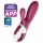 Satisfyer Hot Bunny - slimme verwarmende vibrator met clitorisstimulator (rood)