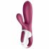 Satisfyer Hot Bunny - slimme verwarmende vibrator met clitorisstimulator (rood)