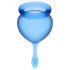 Satisfyer Feel Good - menstruatiecupset (blauw) - 2 stuks