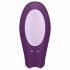 Satisfyer Double Joy - slimme, oplaadbare, waterdichte paar vibrator (paars)