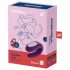 Satisfyer Double Joy - slimme, oplaadbare, waterdichte paar vibrator (paars)