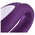 Satisfyer Double Joy - slimme, oplaadbare, waterdichte paar vibrator (paars)