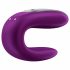 Satisfyer Double Fun - slimme, waterdichte, draadloze vibratior voor koppels (paars)