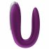 Satisfyer Double Fun - slimme, waterdichte, draadloze vibratior voor koppels (paars)