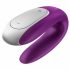 Satisfyer Double Fun - slimme, waterdichte, draadloze vibratior voor koppels (paars)