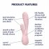 Satisfyer Mono Flex - slimme waterdichte vibrator (lichtroze)