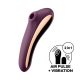 Satisfyer Dual Kiss - 2in1, oplaadbare vaginale en clitorale vibrator (paars)