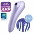 Satisfyer Dual Pleasure - slimme luchtdruk vibrator 2in1 (paars)