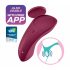 Satisfyer Sexy Secret - slimme waterdichte slipvibrator (bordeaux)