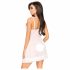 Penthouse After Sunset - doorzichtige babydoll en string (wit)