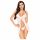 Penthouse After Sunset - doorzichtige babydoll en string (wit) - M/L