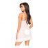 Penthouse After Sunset - doorzichtige babydoll en string (wit) - M/L