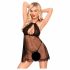 Penthouse Libido Verhoger - kanten babydoll en string (zwart) - M/L