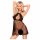 Penthouse Libido Verhoger - kanten babydoll en string (zwart) - L/XL