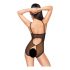 Penthouse Aangezet - open kanten body (zwart) - M/L