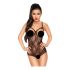 Penthouse Aangezet - open kanten body (zwart) - L/XL