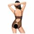 Penthouse Aangezet - open kanten body (zwart) - L/XL