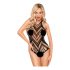 Penthouse Go Hotter - halternek bodystocking (zwart)