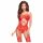 Penthouse Hot Nightfall - zigzag, open net set (rood)