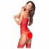 Penthouse Hot Nightfall - zigzag, open net set (rood) - XL