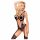 Penthouse Wild Virus - net bodysuit met bandjes (zwart) - XL