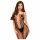 Penthouse Drop-Dead Tasty - open overall met netstrepen (zwart) - XL