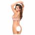 Penthouse Dubbelkruid - kanten balconette set (nude) - M/L