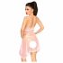 Penthouse Naughty Doll - kanten jurk en string (roze) - M/L