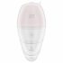 Satisfyer Supernova - oplaadbare luchtstoot 2in1 vibrator (wit)