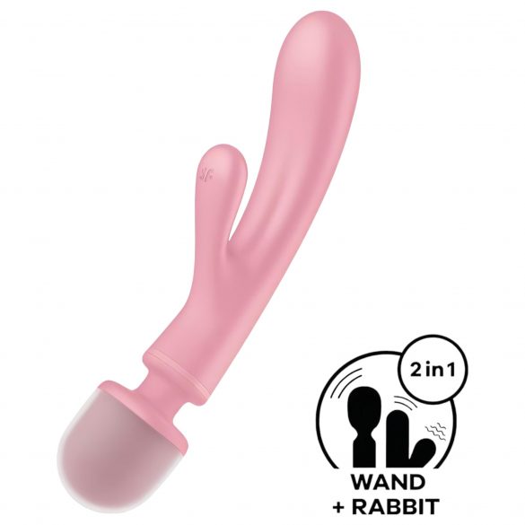 Satisfyer Triple Lover - G-spot en vibrator massager (roze)