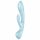 Satisfyer Triple Oh - oplaadbare vibrator met clitorisstimulator (blauw)