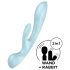 Satisfyer Triple Oh - oplaadbare vibrator met clitorisstimulator (blauw)