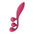 Satisfyer Tri Ball 1 - oplaadbare, multifunctionele vibrator (rood)