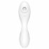 Satisfyer Curvy Trinity 5+ - slimme luchtgolf 2in1 vibrator (wit)