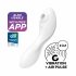 Satisfyer Curvy Trinity 5+ - slimme luchtgolf 2in1 vibrator (wit)