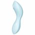 Satisfyer Curvy Trinity 5+ - slimme luchtstoot 2-in-1 vibrator (blauw)