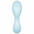 Satisfyer Curvy Trinity 5+ - slimme luchtstoot 2-in-1 vibrator (blauw)