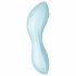 Satisfyer Curvy Trinity 5+ - slimme luchtstoot 2-in-1 vibrator (blauw)