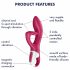 Satisfyer Embrace Me - oplaadbare clitorisstimulator (rood)