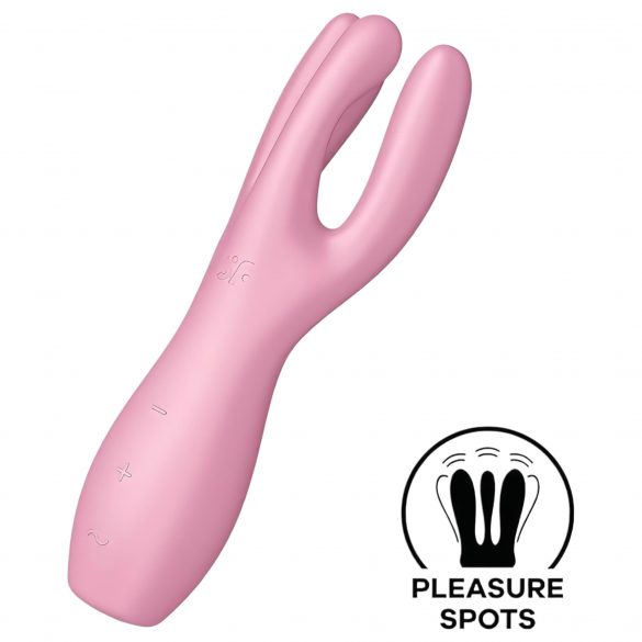 Satisfyer Threesome 3 - oplaadbare clitorisstimulator (roze)