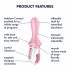 Satisfyer Air Pump Booty 5 - Smart Inflatable Anal Vibrator (Pink) 