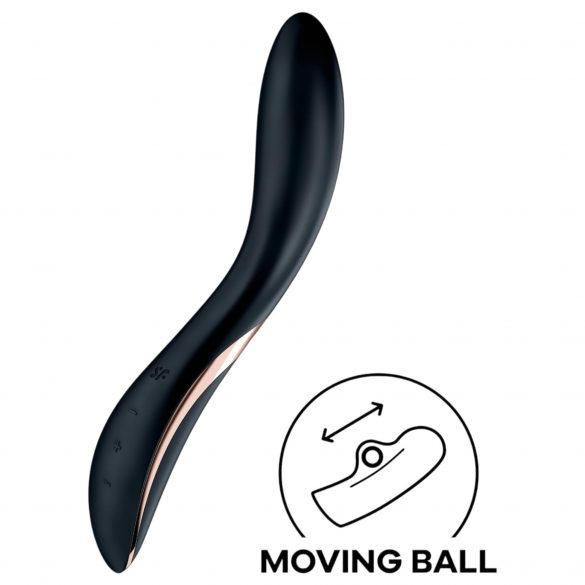 Satisfyer Rrrolling - oplaadbare G-spot vibrator met beweegbare bal (zwart)